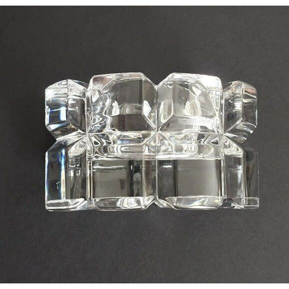 VINTAGE Crystal Mikasa Reflections Votive Candle Holder Germany - Picture 6 of 9